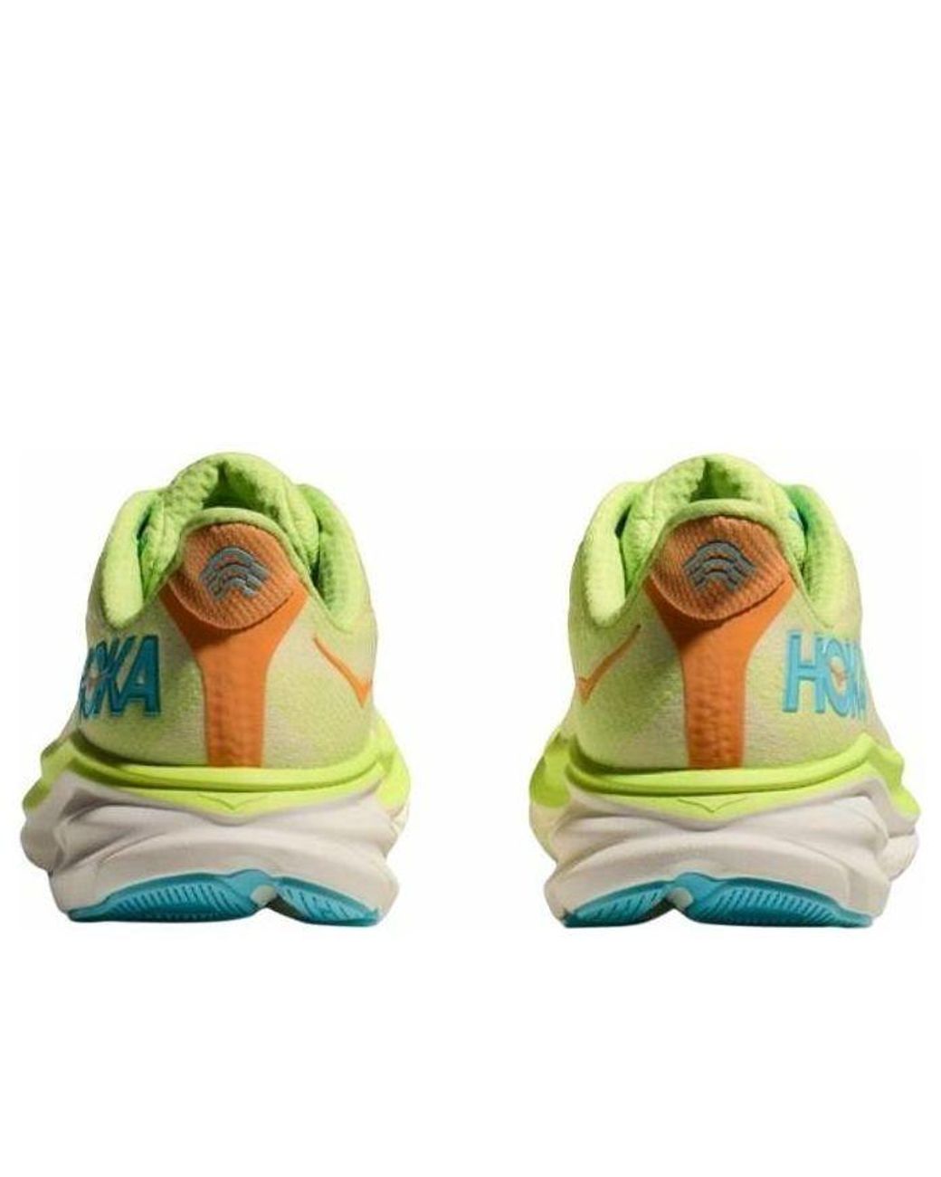 Hoka One One White (Wmns) Clifton 9 Wide 'Citron'