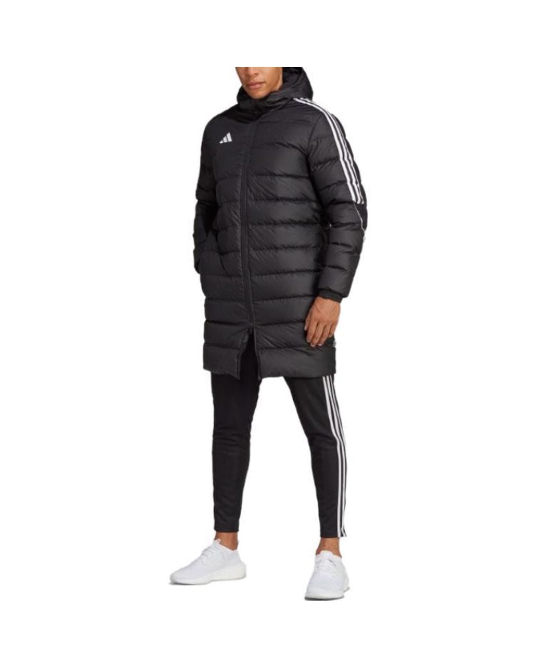 Adidas Black Tiro 23 League Long Down Jacket for men