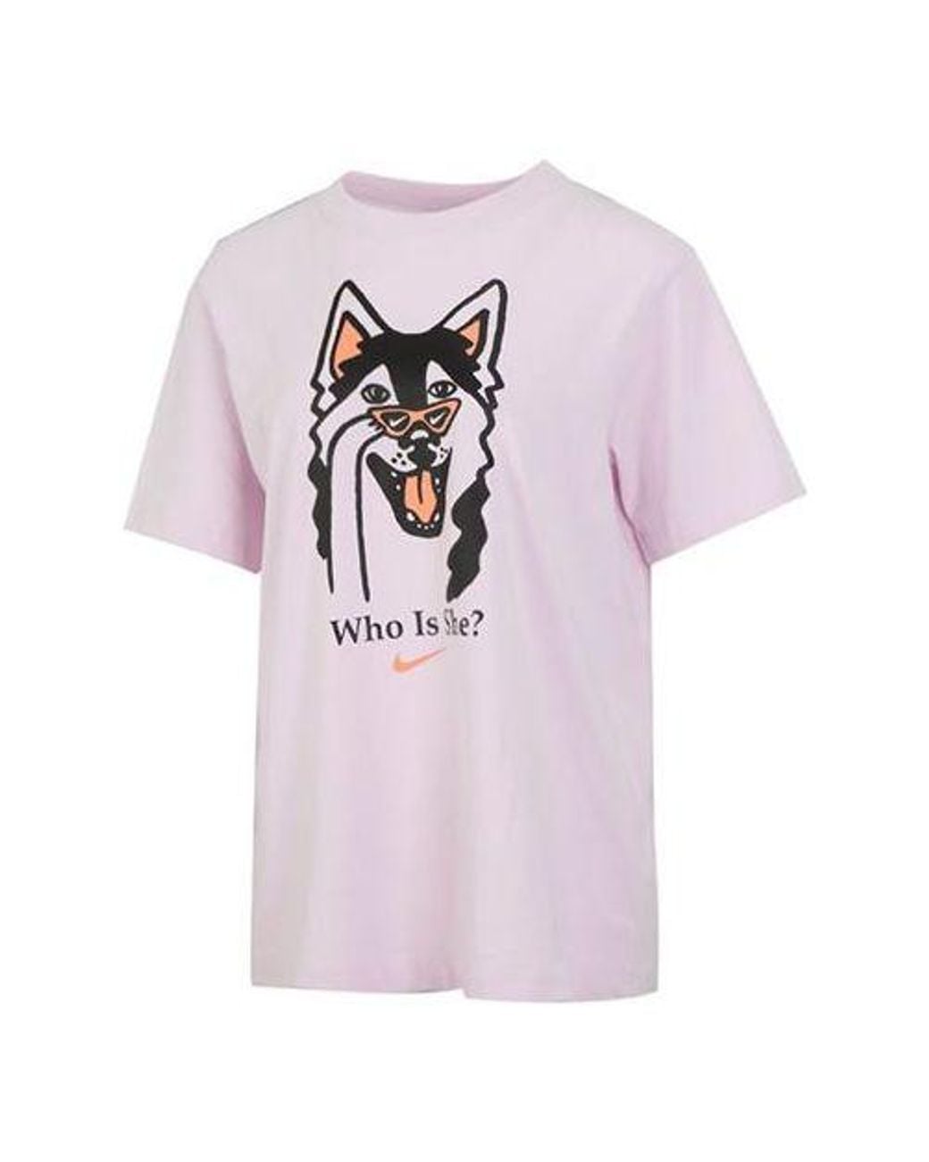 Nike Pink (Wmns) As W Sportswear Bf Tee Dog Hbr Regal