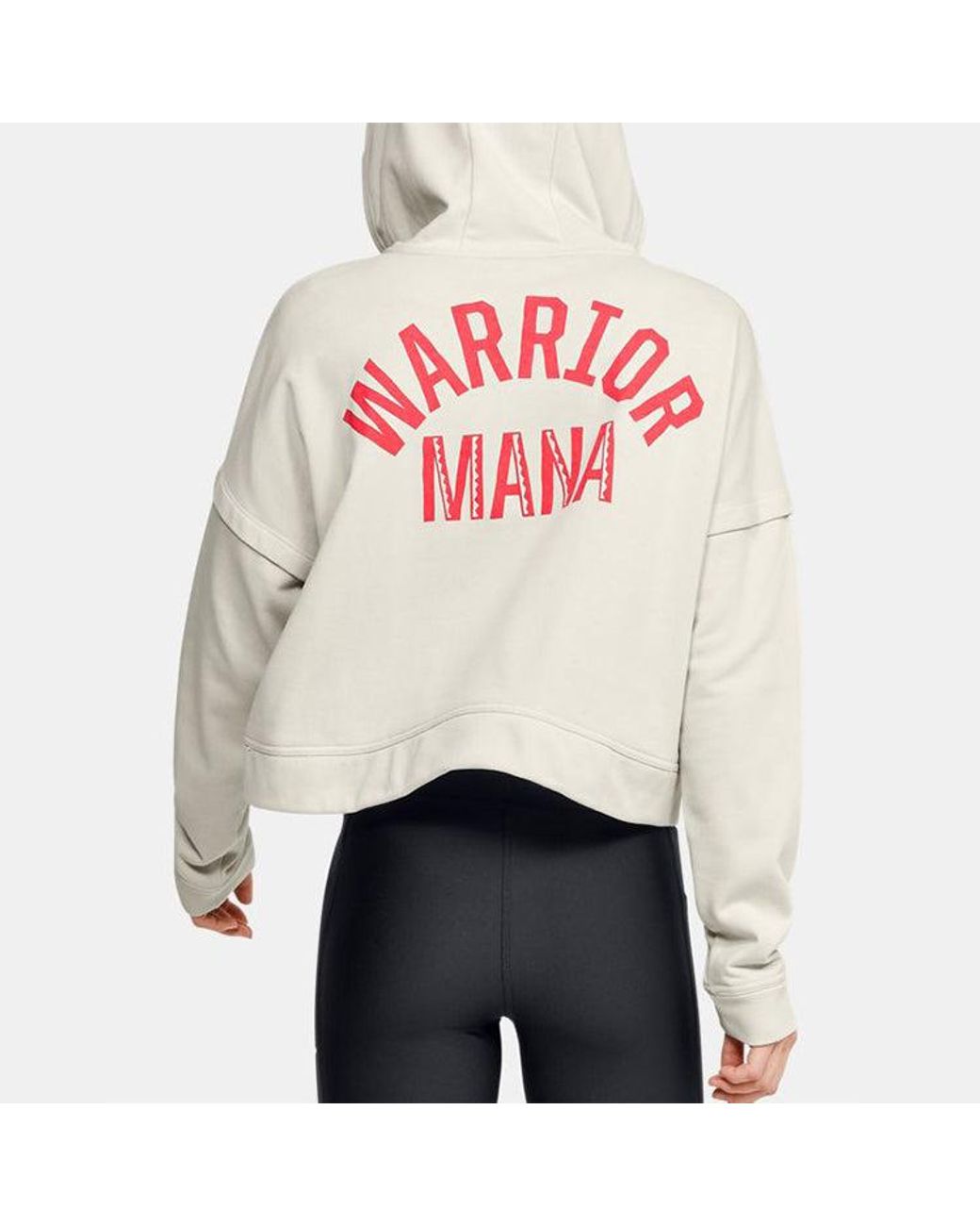 Under Armour White (Wmns) X Project Rock Terry Hoodie