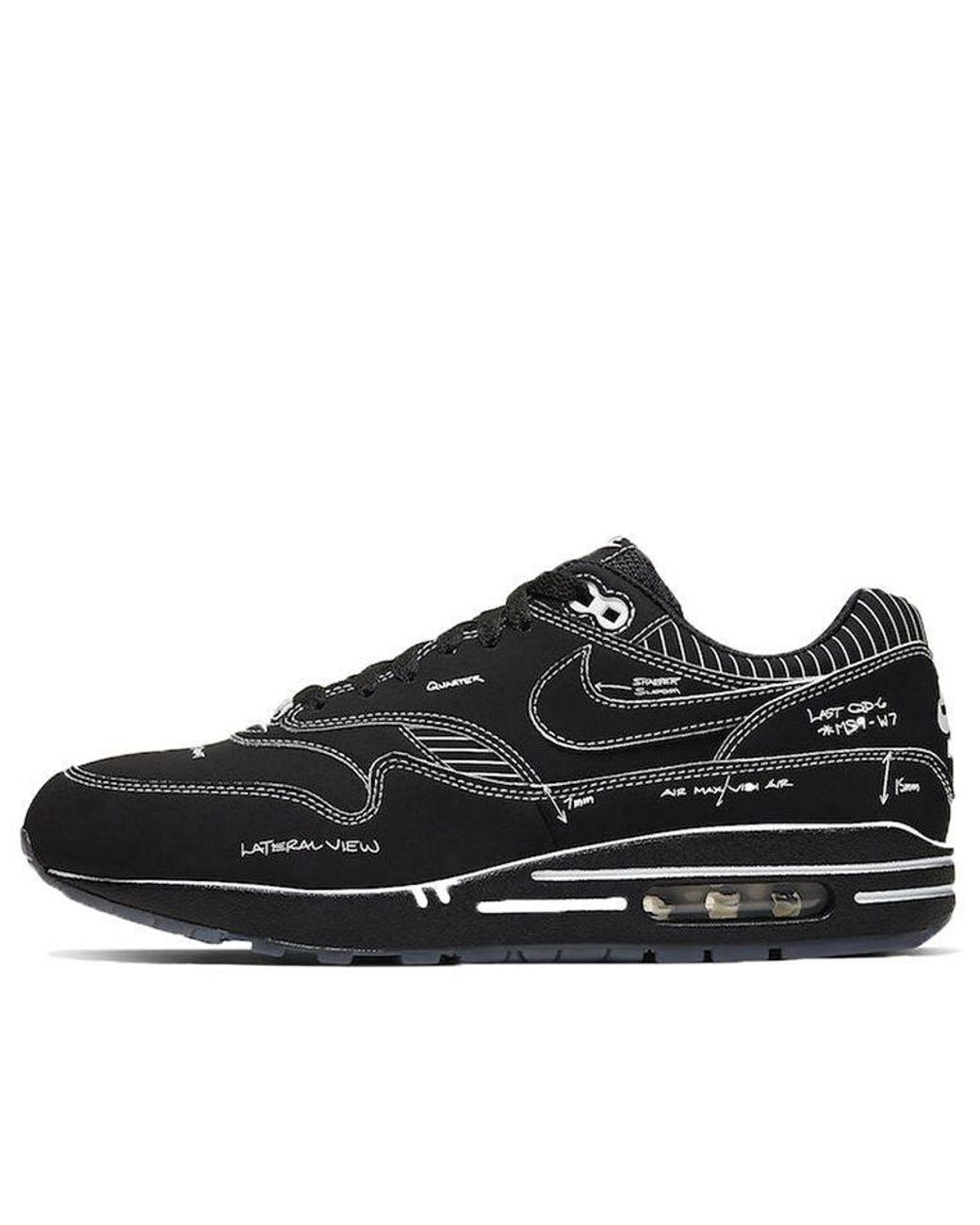 Nike Air Max 1 'sketch Shelf - Black' Men | Lyst