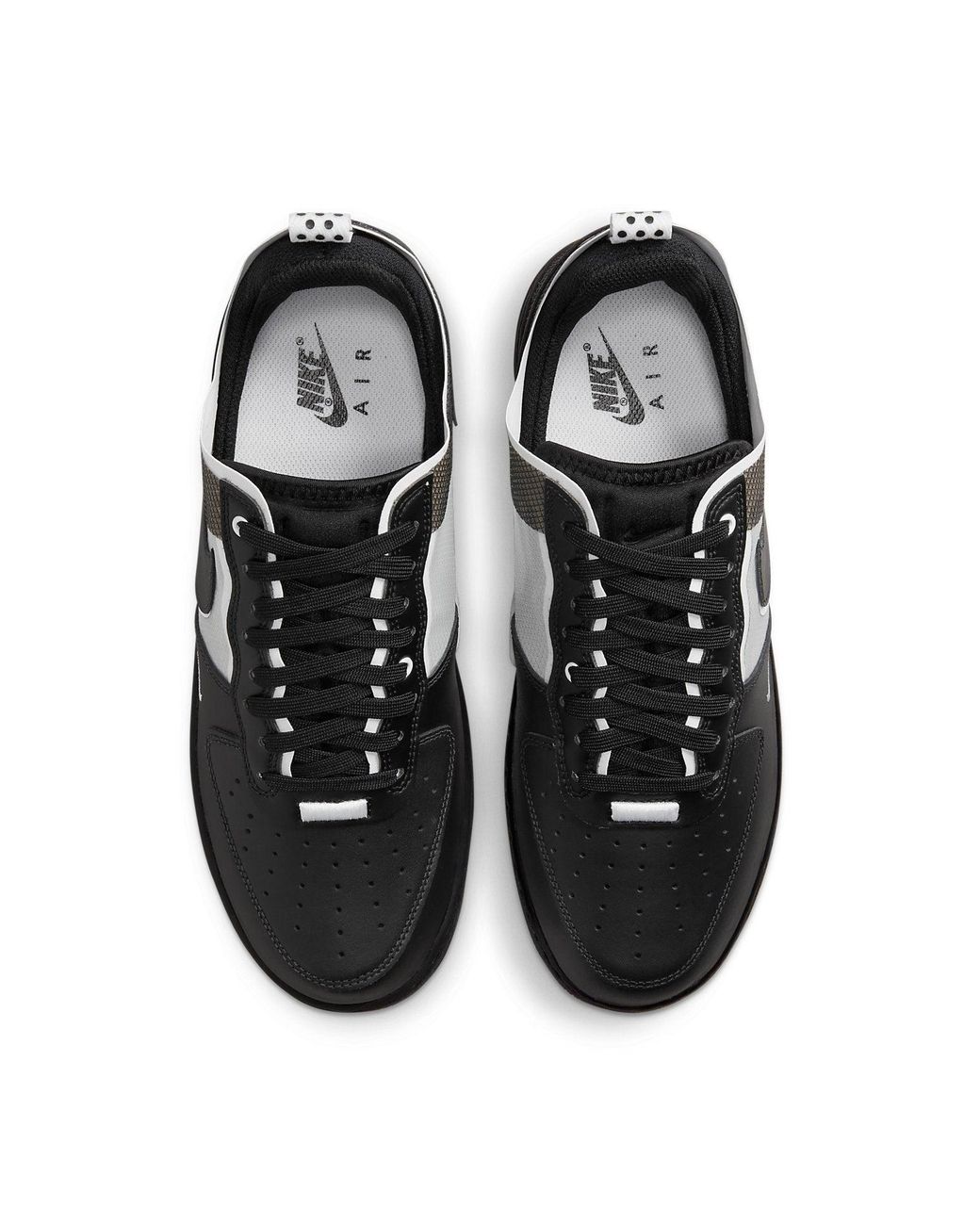 Nike Black Air Force 1 React Dm0573-002 Sneaker Lifestyle Shoes for men