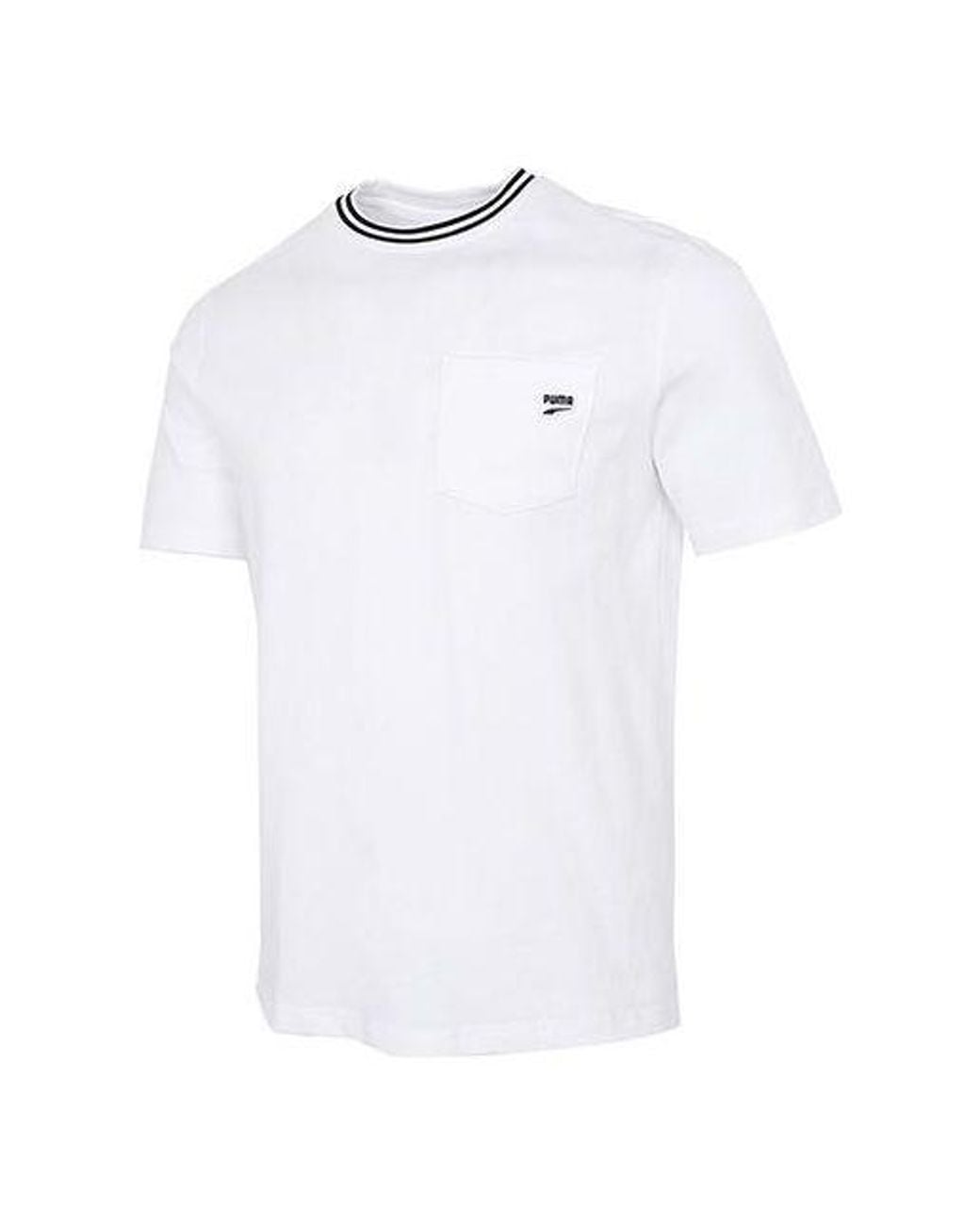 PUMA White Downtown Pocket T-Shirt for men
