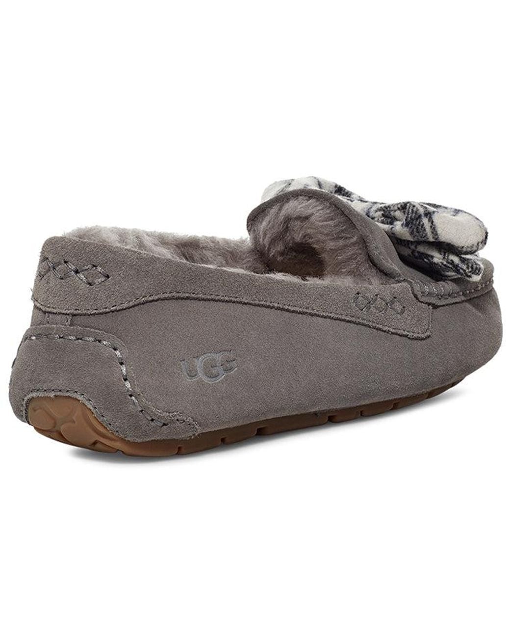 Ugg Gray (Wmns) Ansley Plaid Bow 'Charcoal'