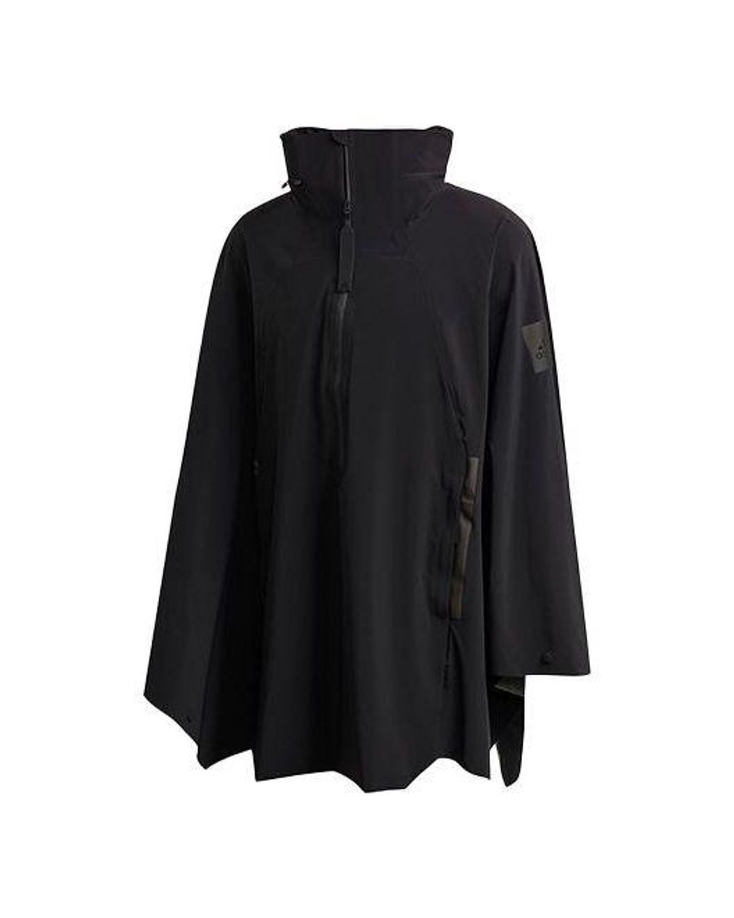 Adidas Black Myshelter Cape Outdoor Sports Zipper Cardigan Hooded Jacket for men