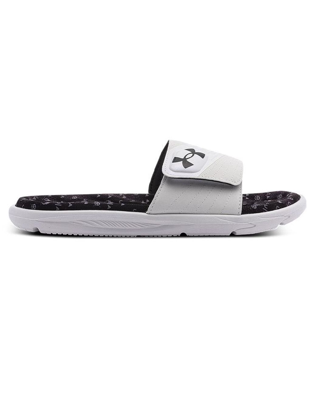 Under Armour White Mercenary 12 Slide for men