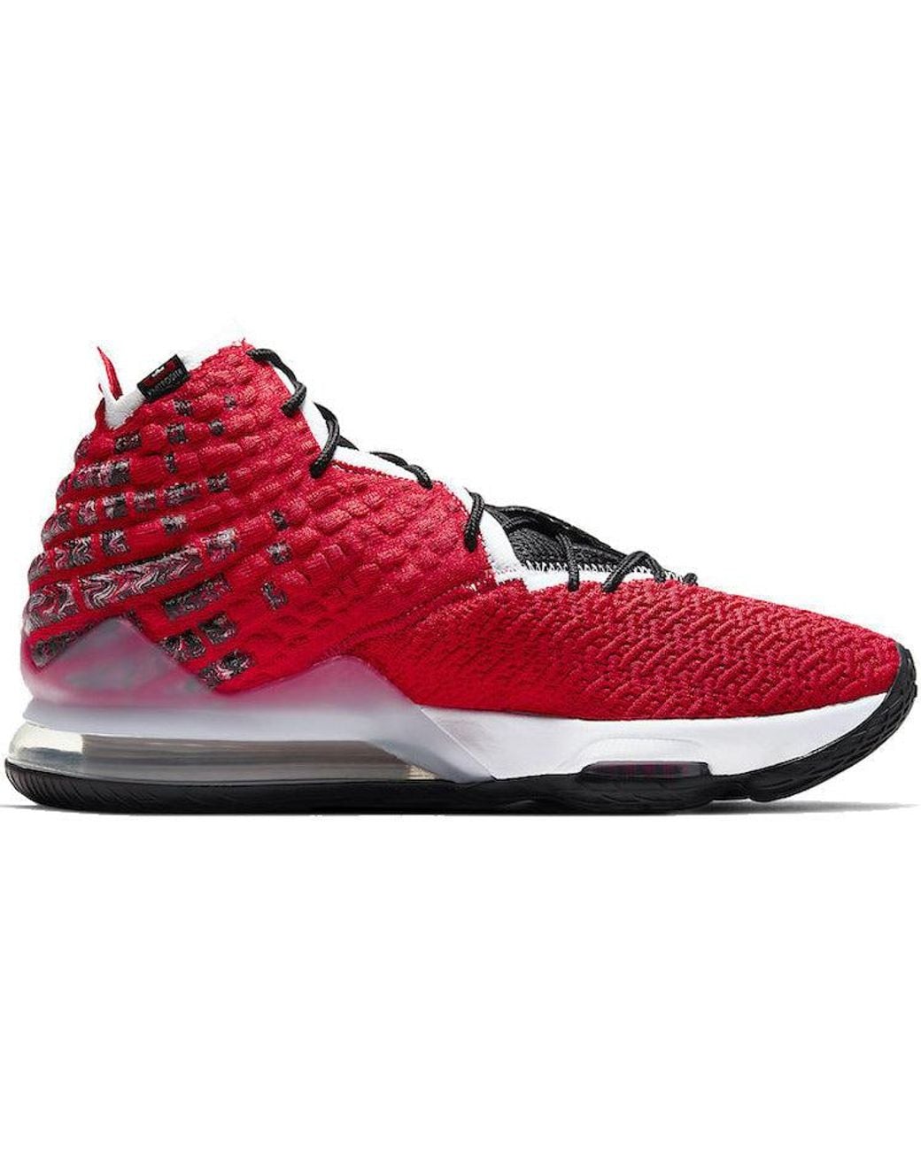 Nike Red Lebron 17 'Air Max Uptempo' for men