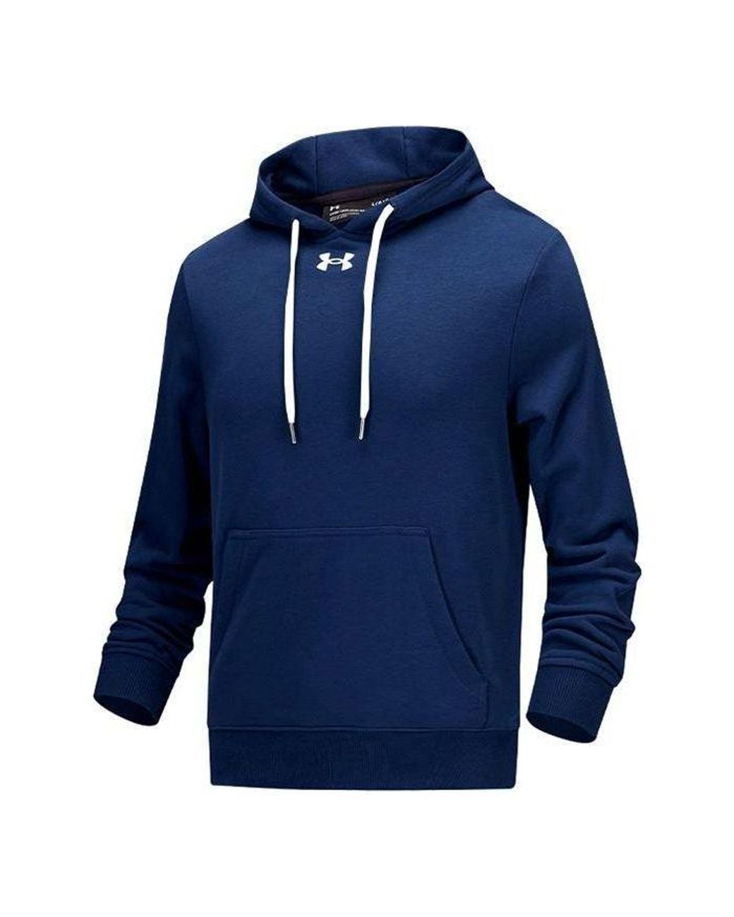 Under Armour Blue Hustle Fleece Hoodie 'College' for men