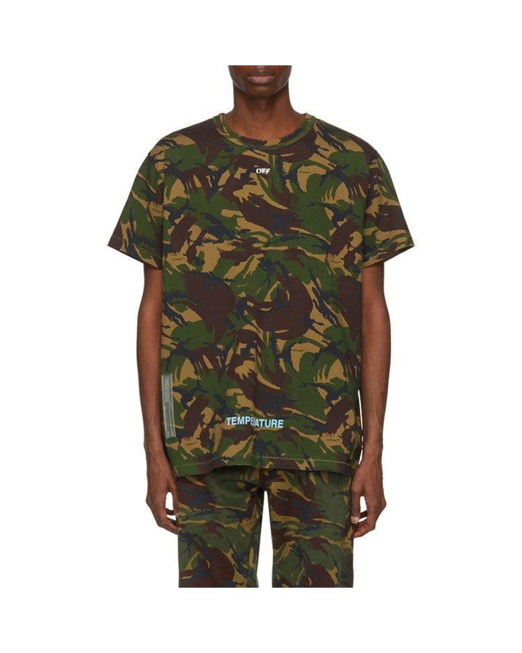 Off-White c/o Virgil Abloh Green Arrows Short Sleeve for men