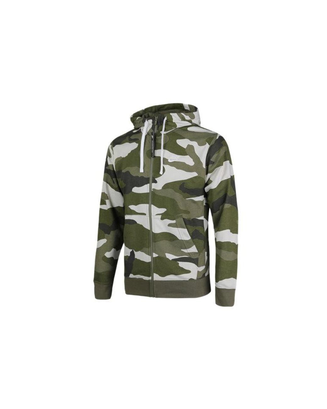 Nike Green Camouflage Street Style Long Sleeves Hoodies for men