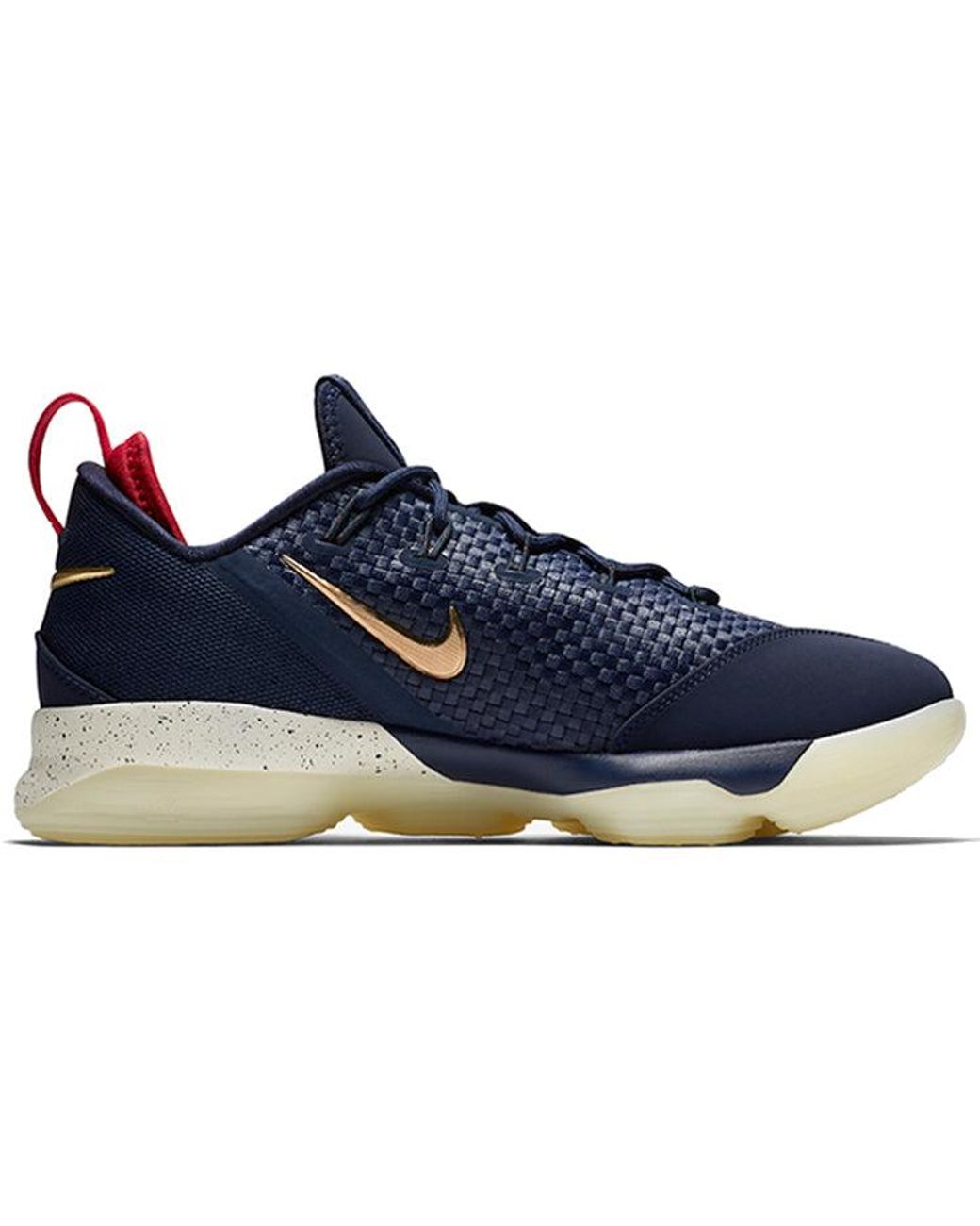 Nike Blue Lebron 14 Low 'Midnight University Metallic' for men