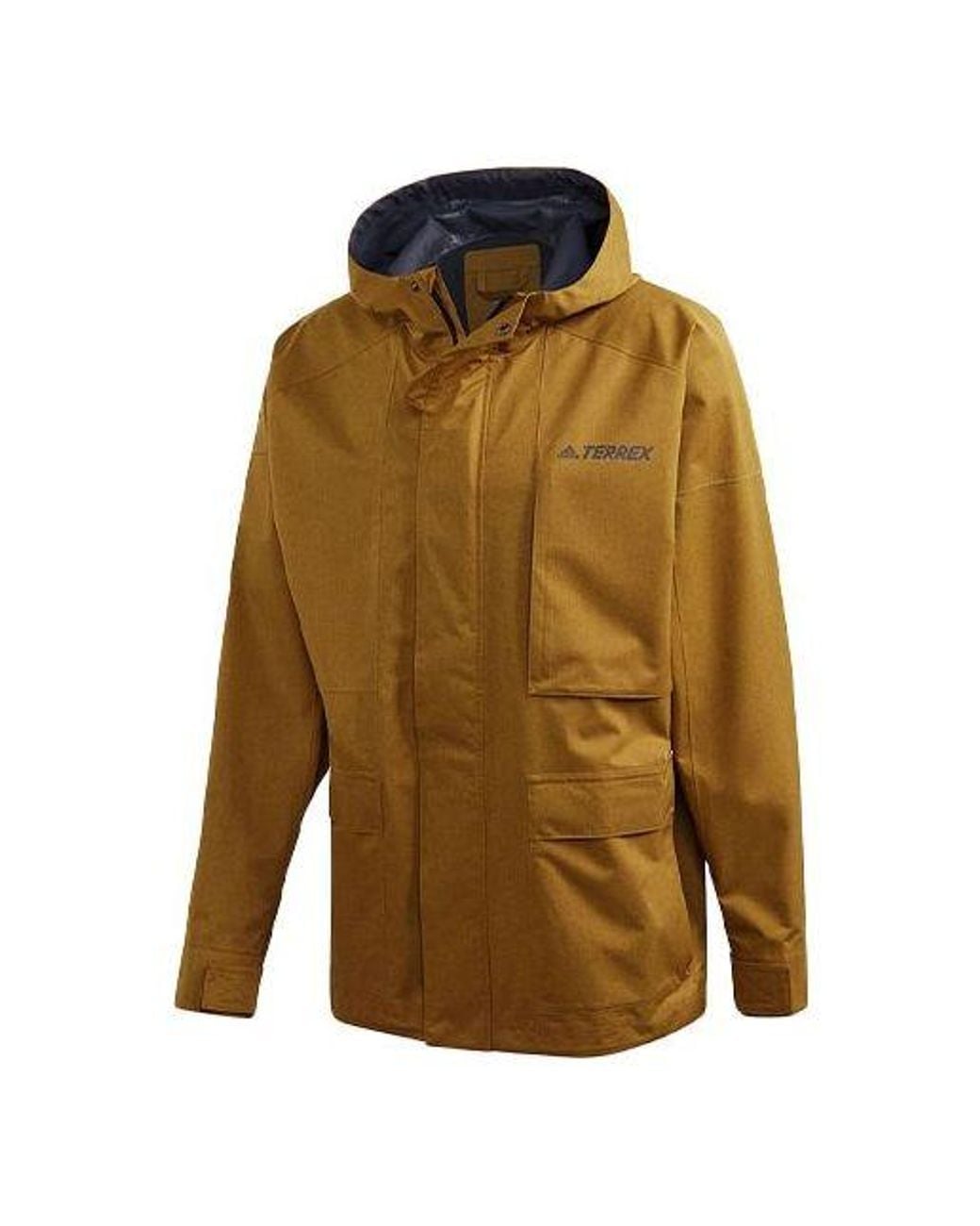Adidas Green Xplr 2.5L R.R J Outdoor Windproof Reflective Logo Sports Hooded Jacket for men