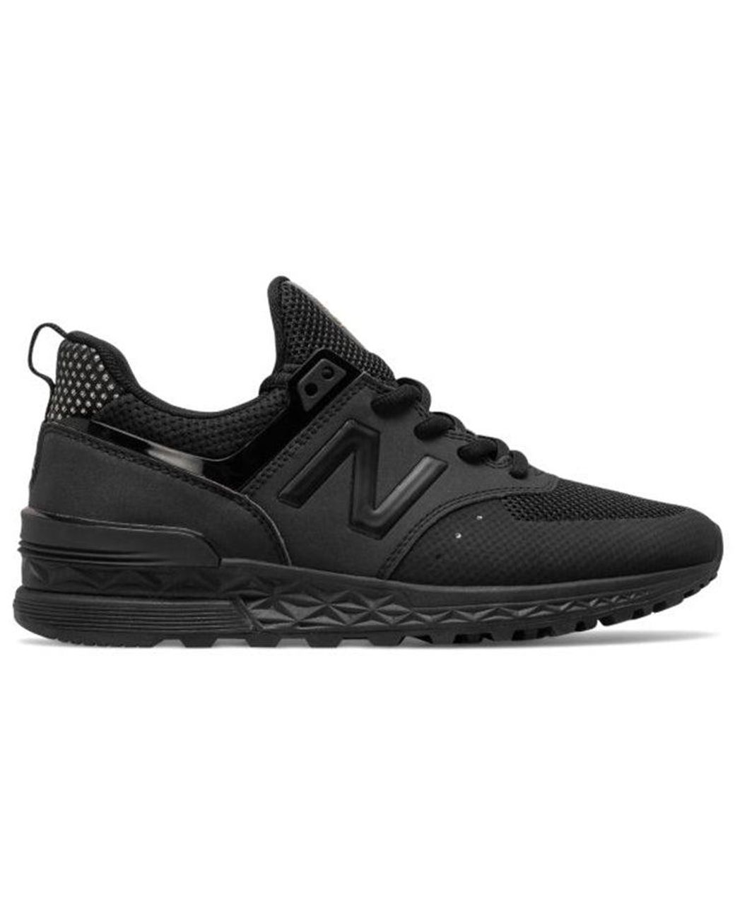 New Balance 74 Series Sport Sneakers Black | Lyst