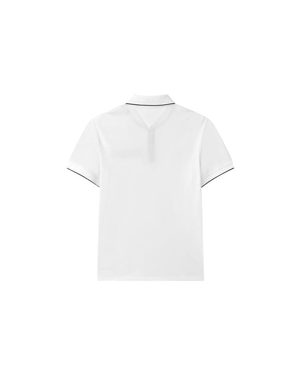 Fila White Colorblock Logo Short Sleeve Polo for men