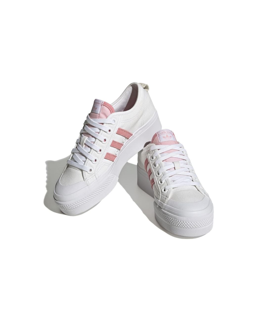 Adidas White (Wmns) Nizza Platform Shoes 'Super Pop'