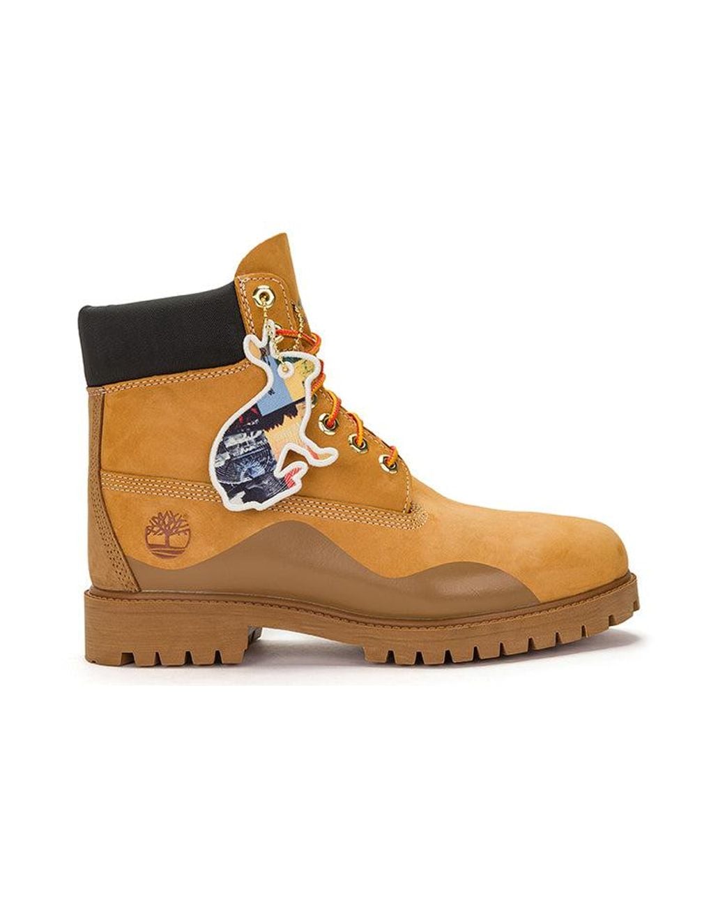 Timberland Brown Heritage 6 Inch Waterproof Boot 'Wheat Nubuck With' for men