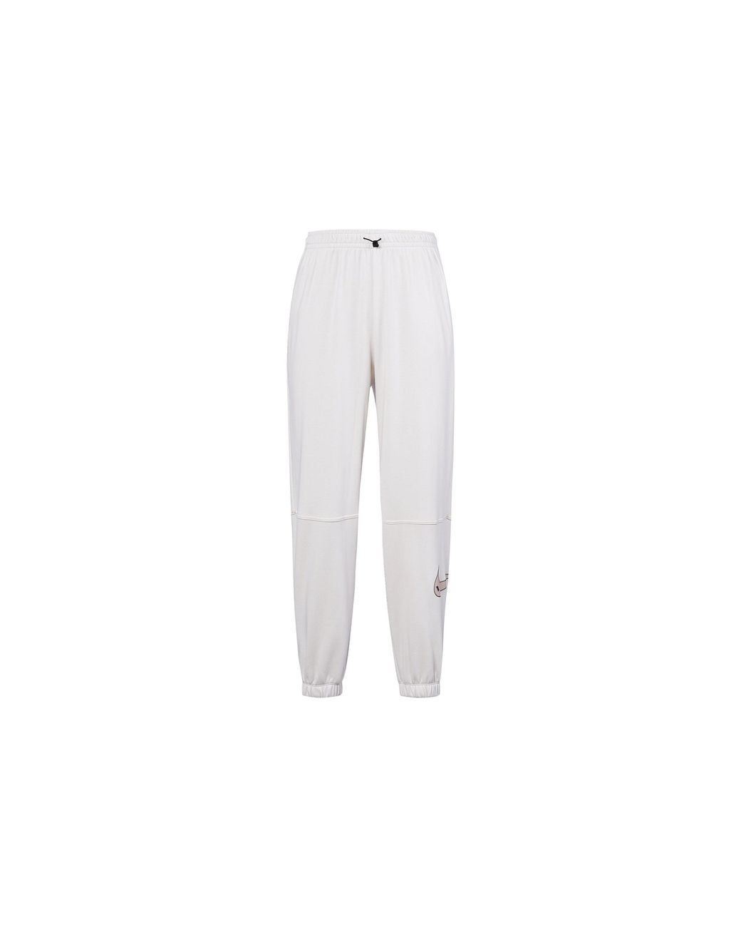 Nike White (Wmns) Casual Sports Stay Warm Bundle Feet Long Pants/Trousers