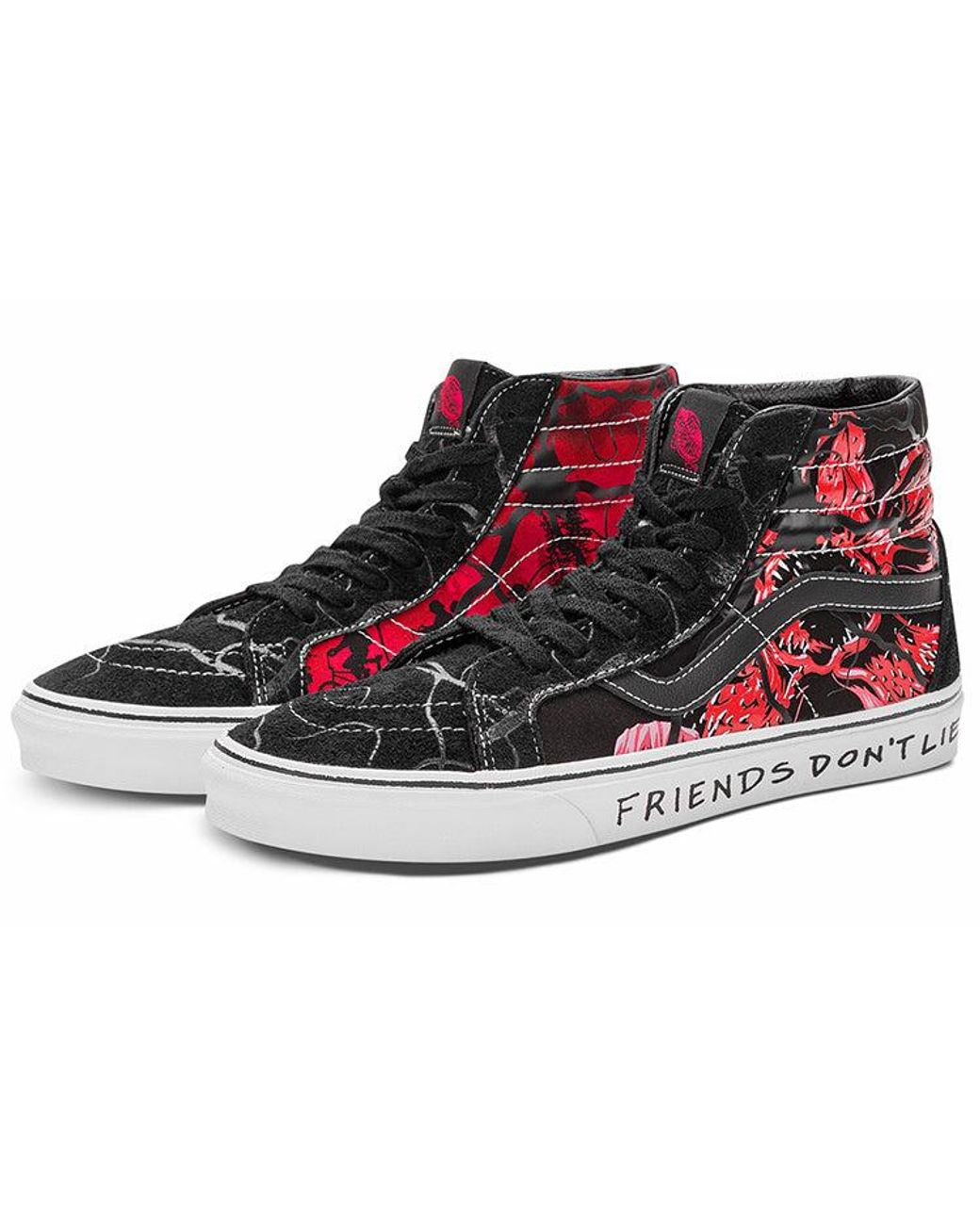 Vans Black Stranger Things X Sk8-Hi Reissue 'Upside Down' for men