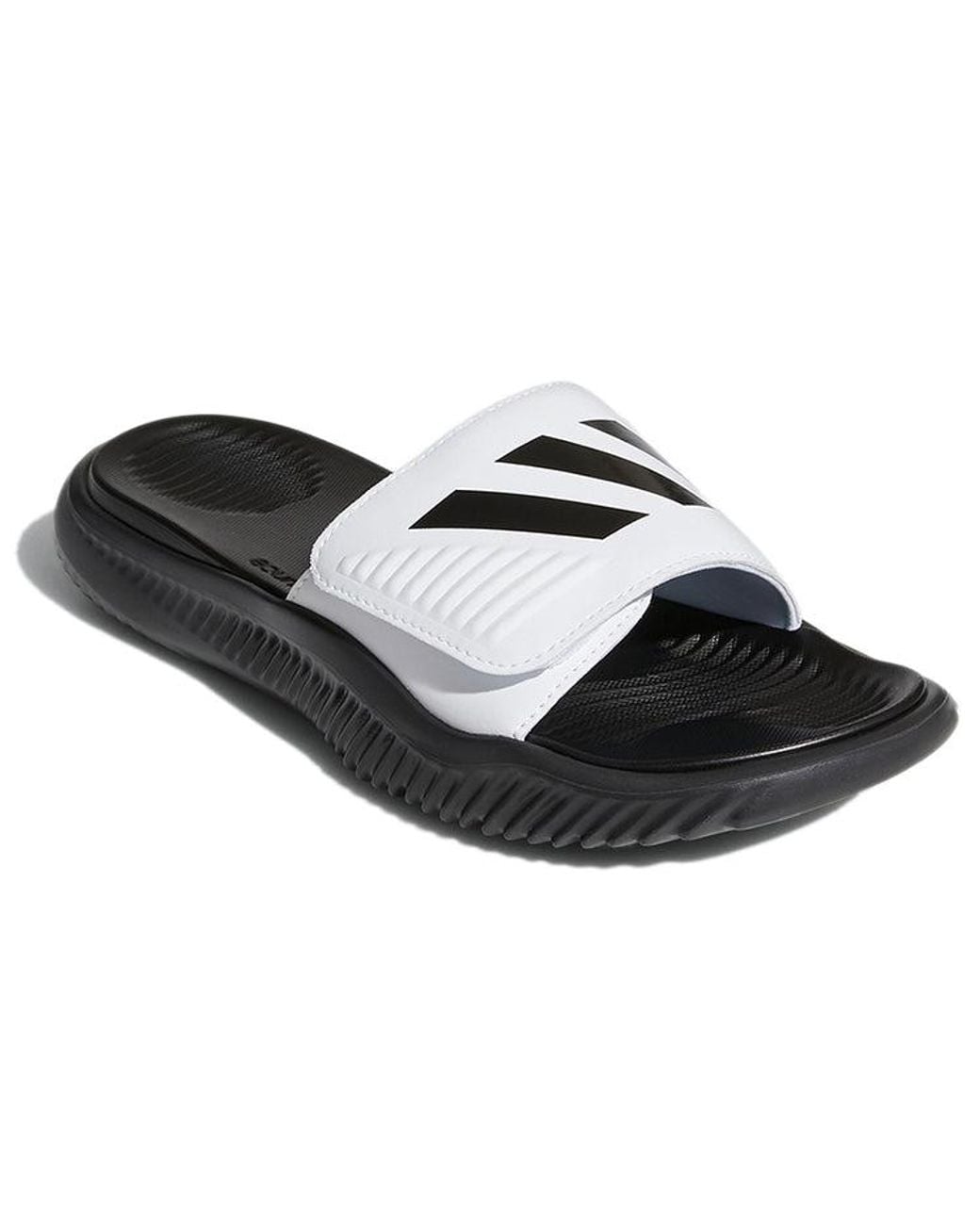 Adidas Black Alphabounce Slide for men