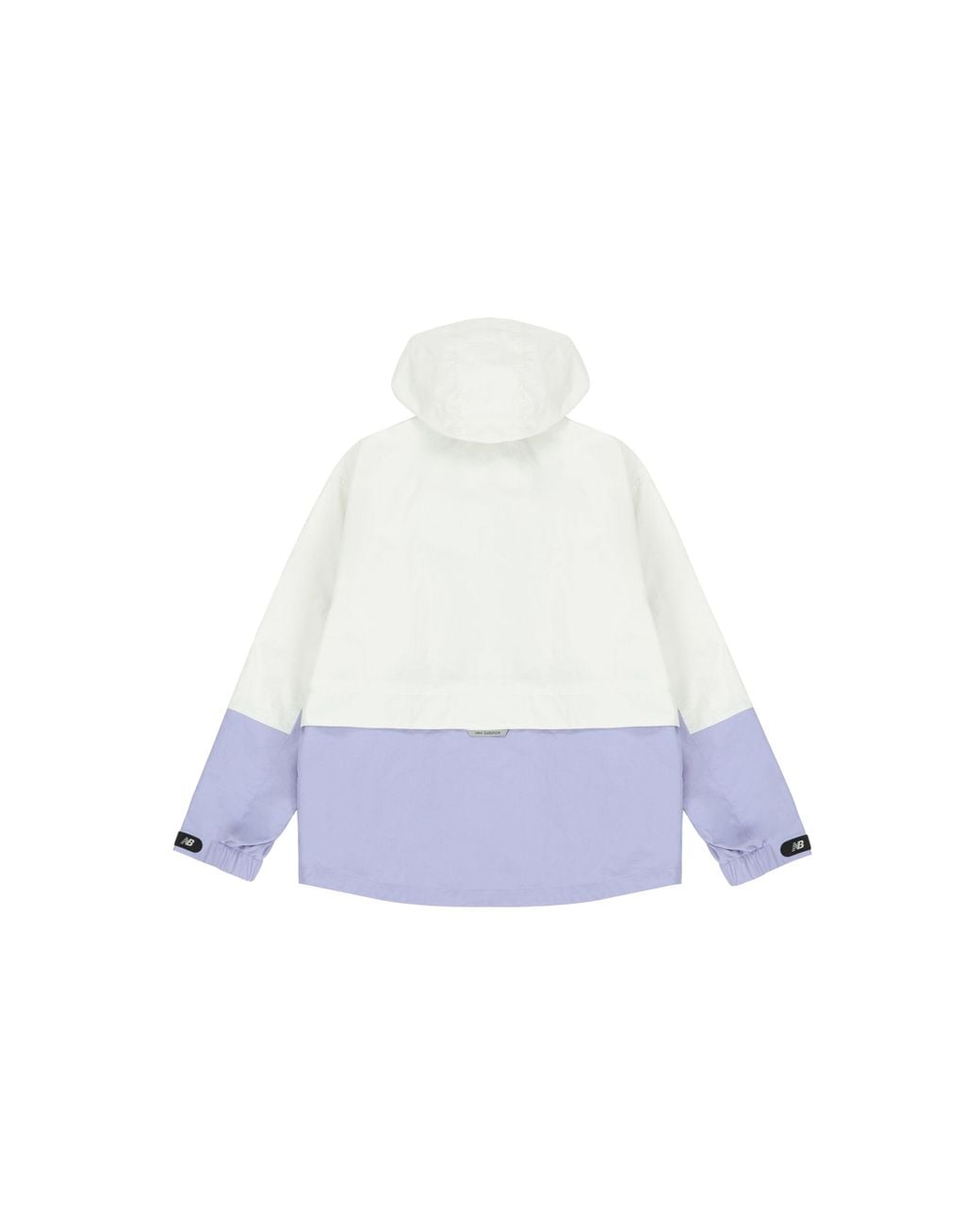 New Balance Blue Logo Embroidered Colorblock Hooded Jacket Couple Style