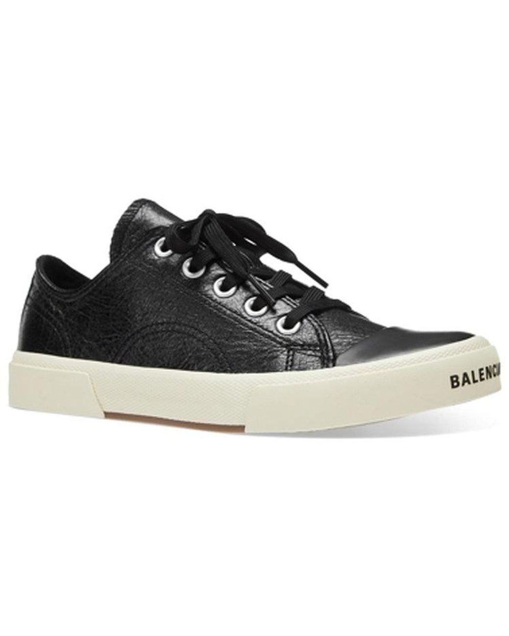Balenciaga Black (Wmns) Paris Low Top Sneakers Leather And Rubber'