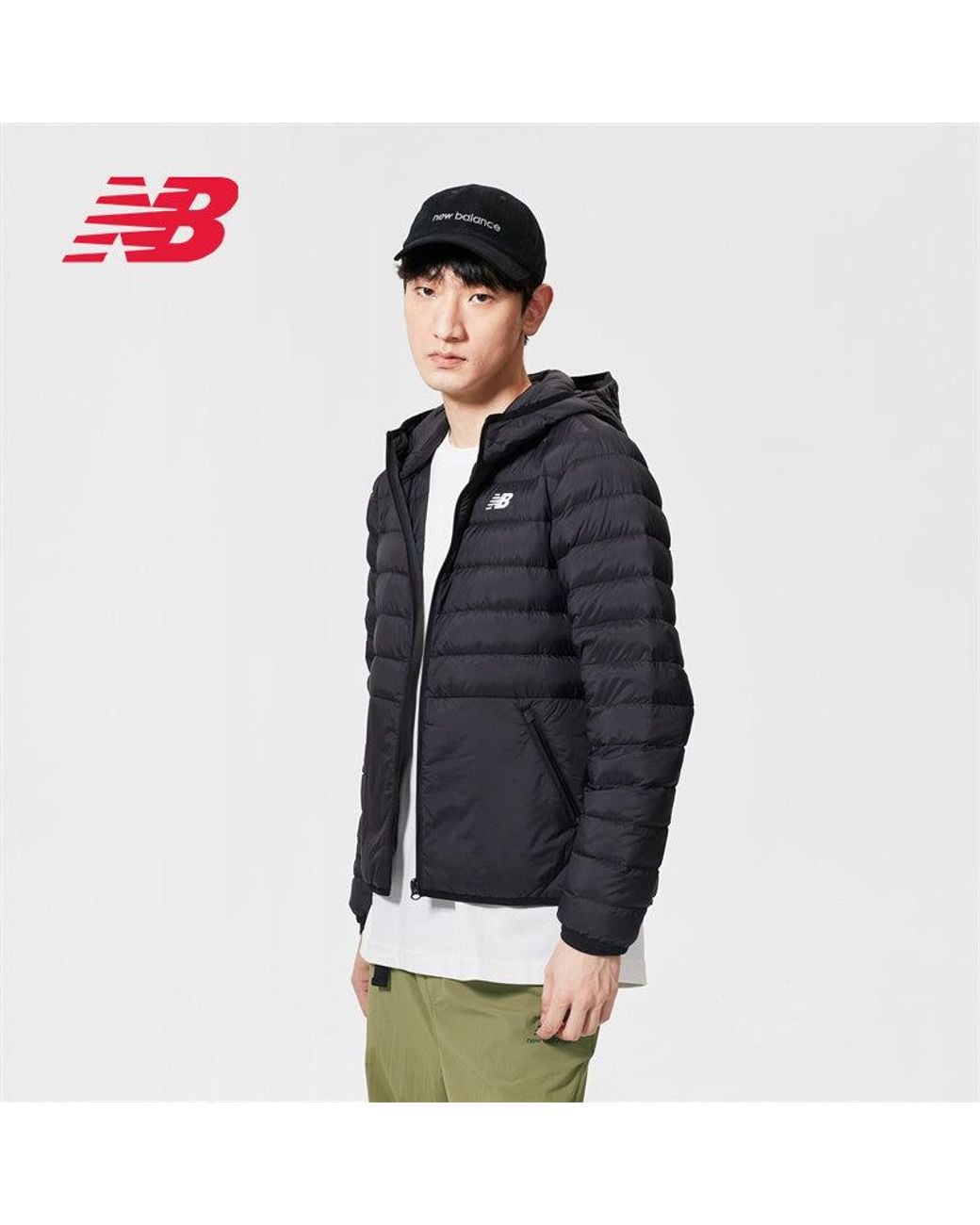 New Balance Blue Casual Sport Down Jackets for men