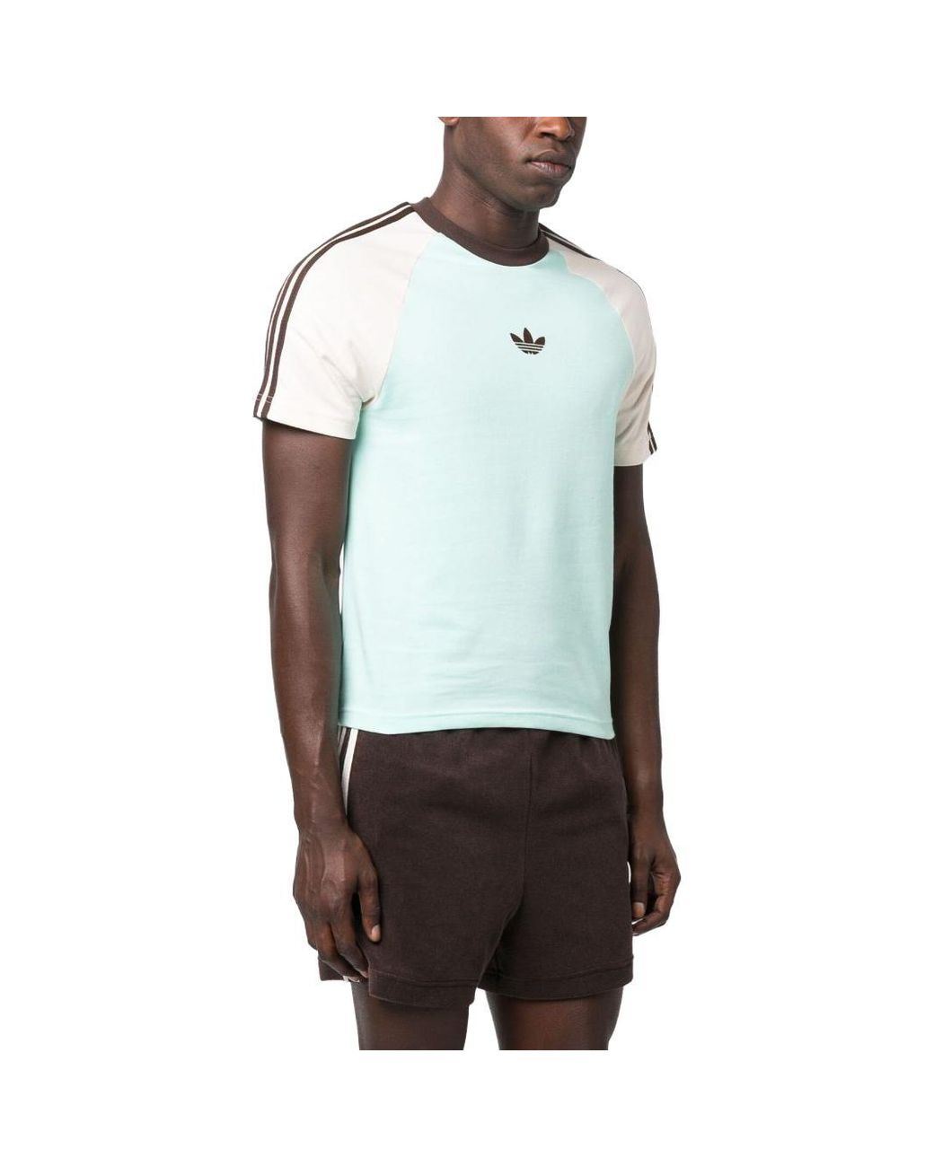 Adidas Blue X Wales Bonner Short Sleeve T-Shirt 'Clear Mint' Ij8354 for men