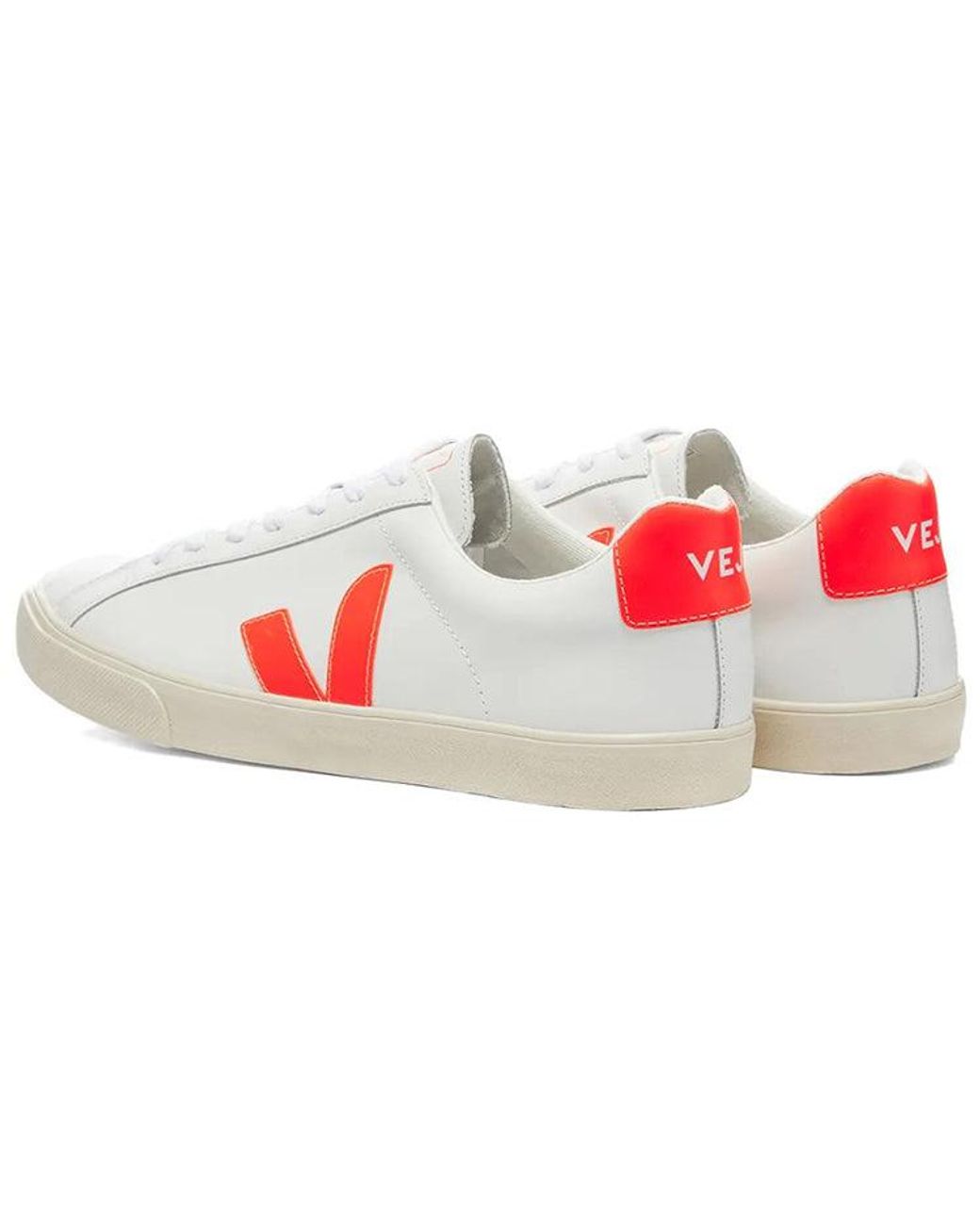 Veja White Esplar Lace-Up Flou'