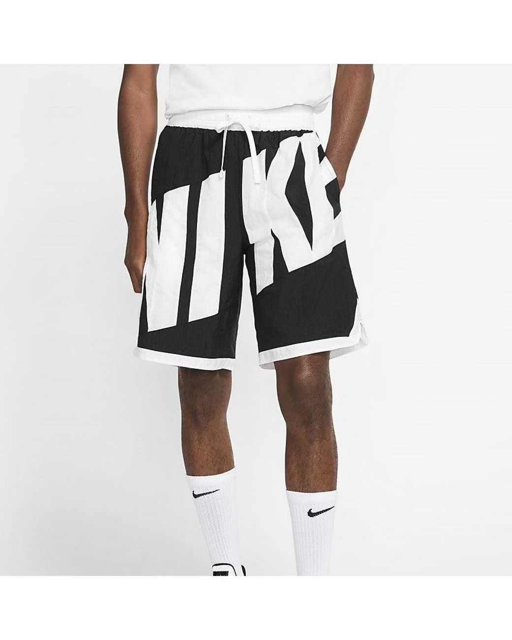 Nike Black Retro Large Logo Sports Quick Dry Shorts for men