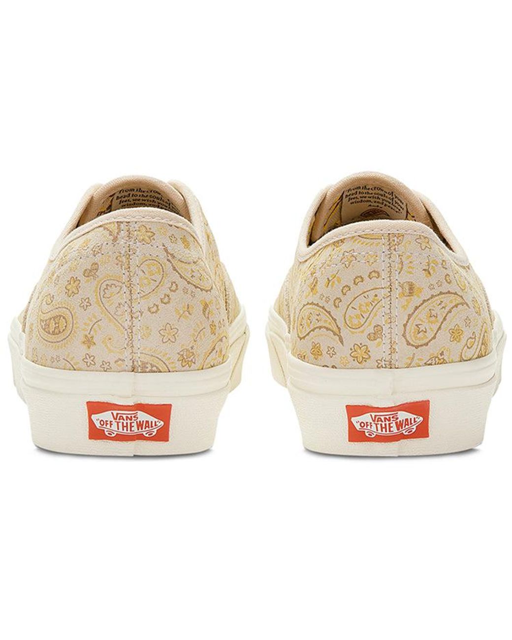 Vans Natural Anderson .Paak X Authentic 'Sand Paisley' for men