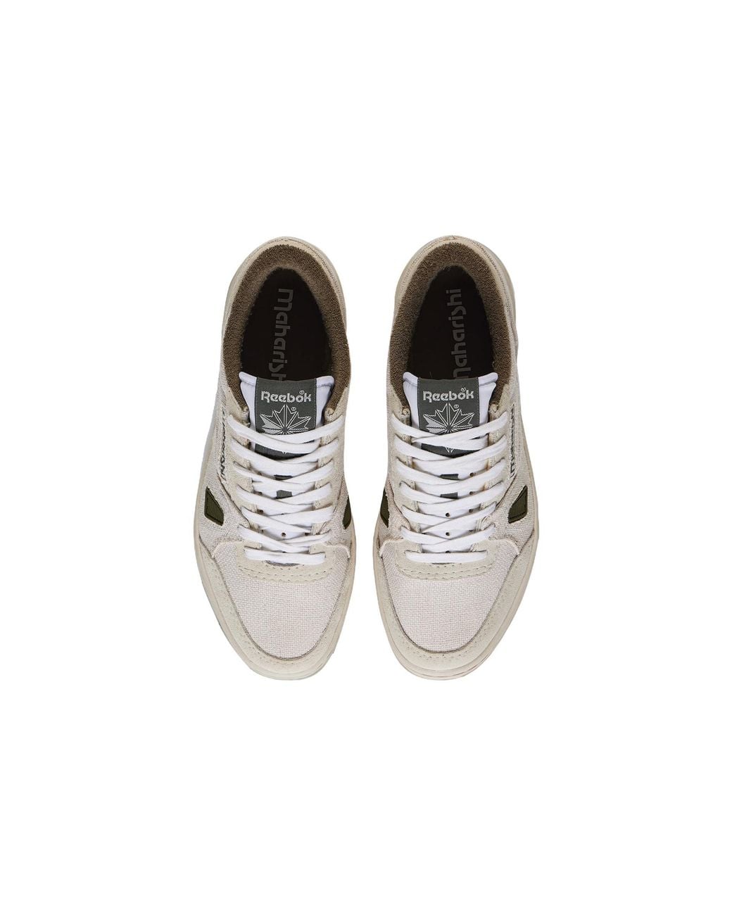 Reebok White Maharishi X Lt Court 'Hemp' for men
