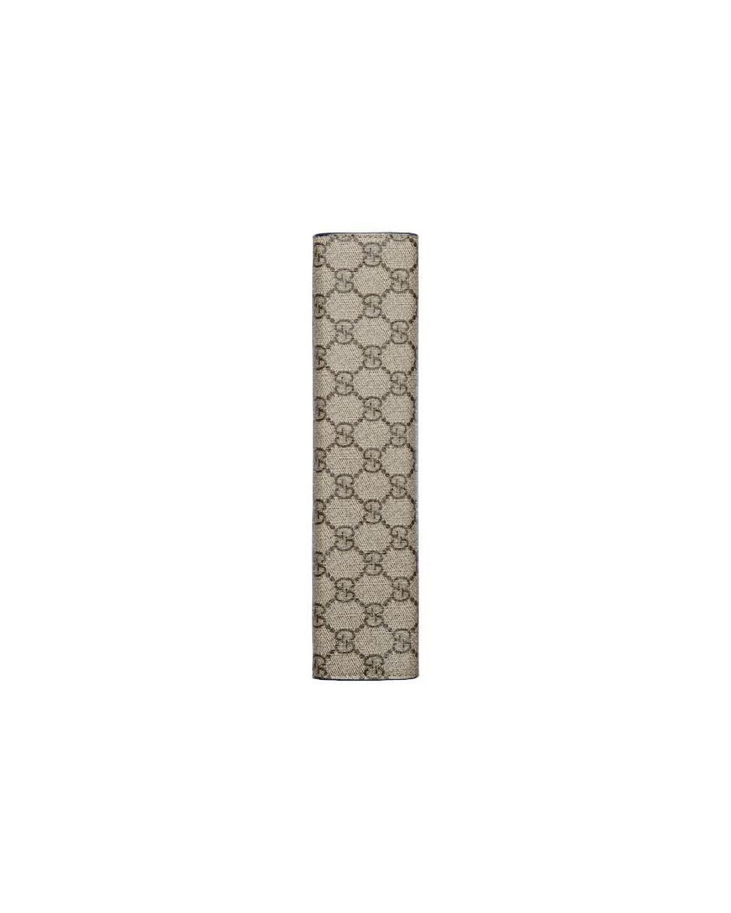Gucci Metallic Pouch With Gg Detail Ebony Supreme' for men