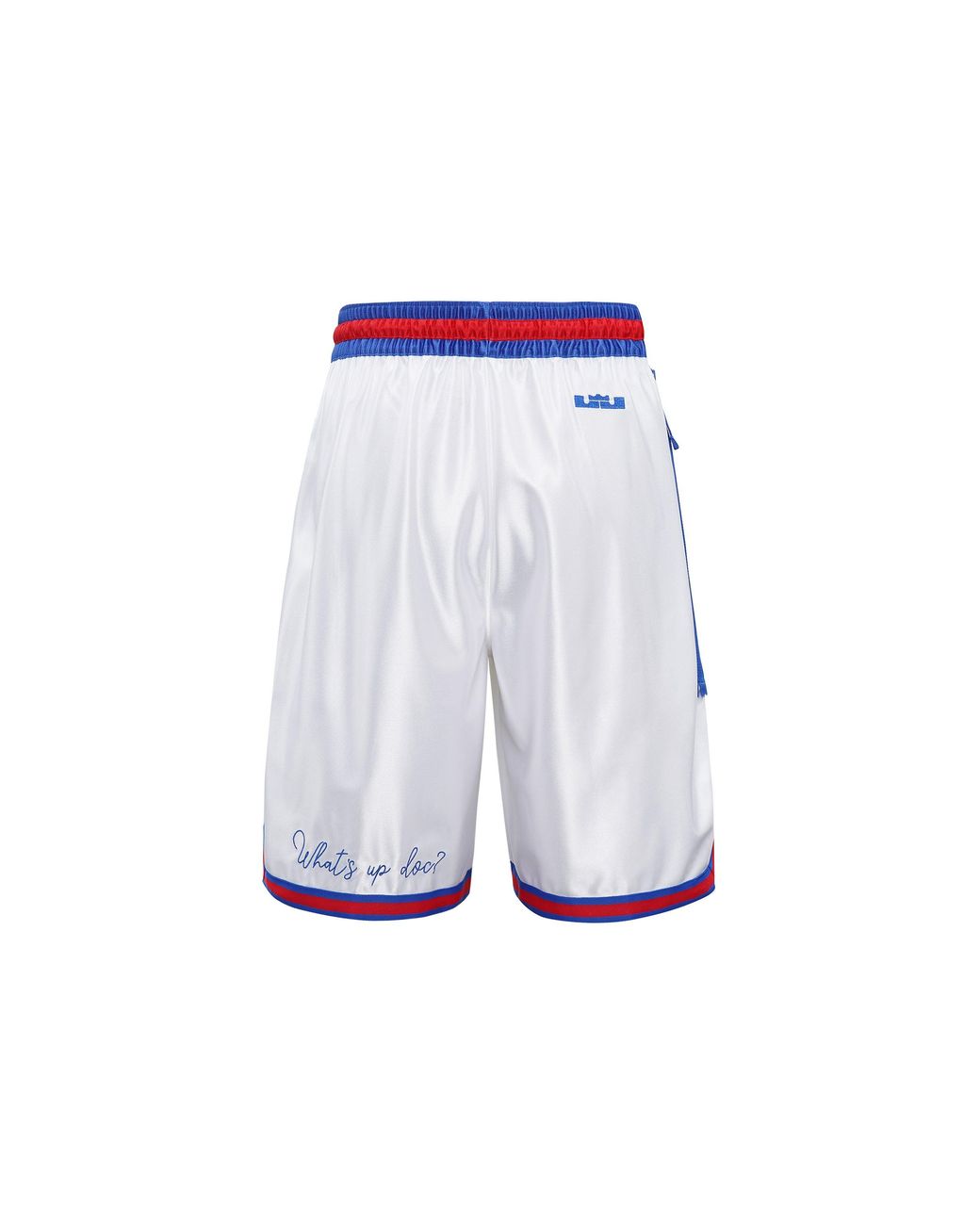 Nike White Large Dunk 2 Space Jam Lebron James 23 Large Shorts for men