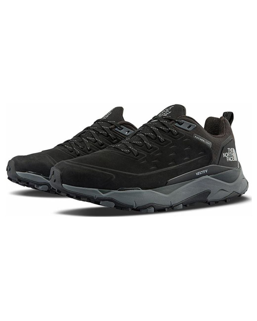 The North Face Black Vectiv Exploris Futurelight Hiking Shoes 'Tnf' for men