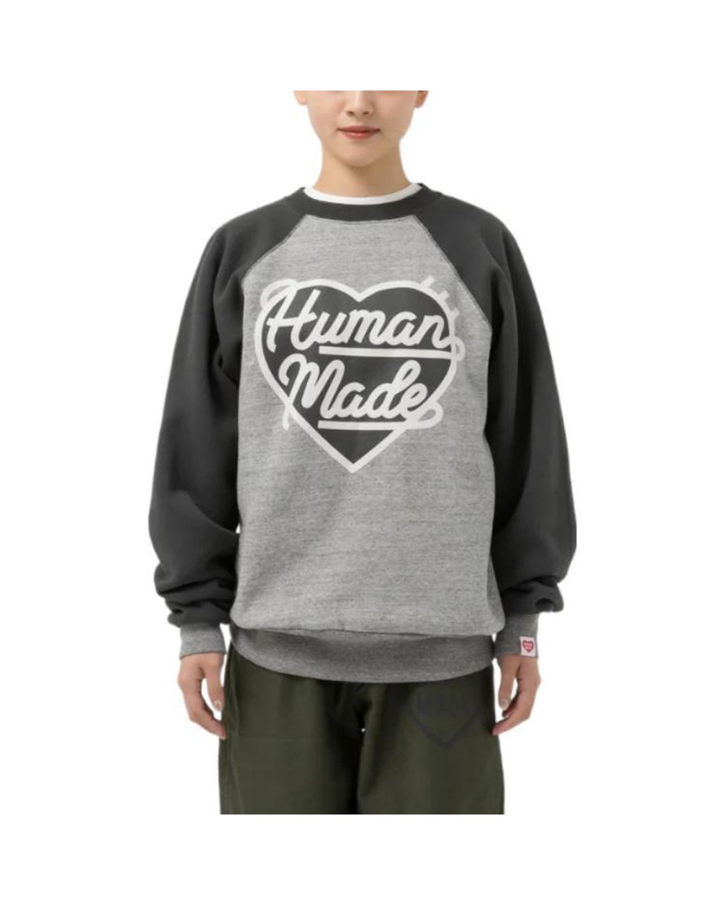 Human Made Gray Heart Sweatshirt for men