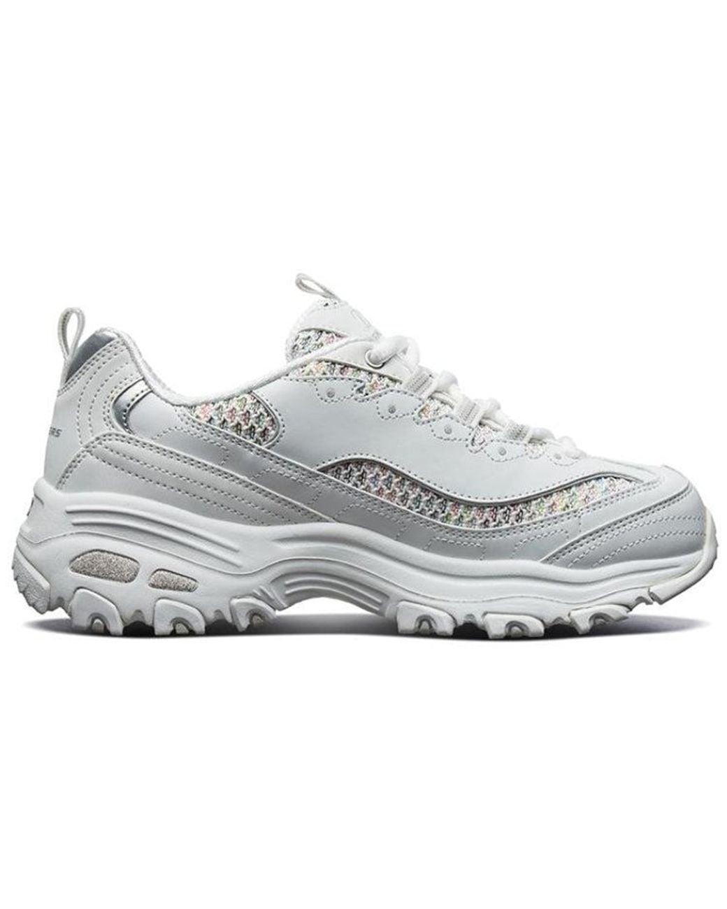 Skechers White (Wmns) D'Lites 1.0 Sneaker Gs