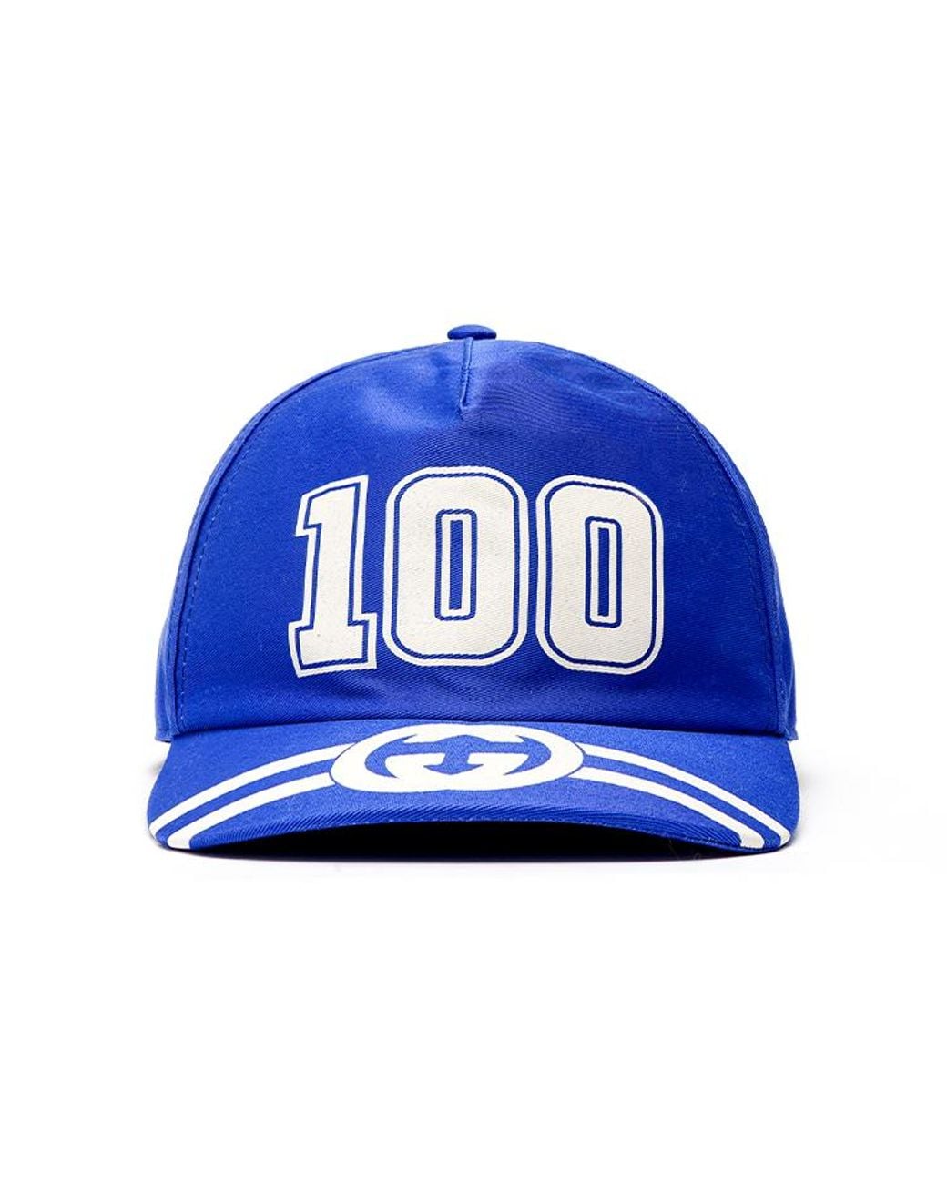 Gucci Blue 100 Baseball Velcro Strap Cap