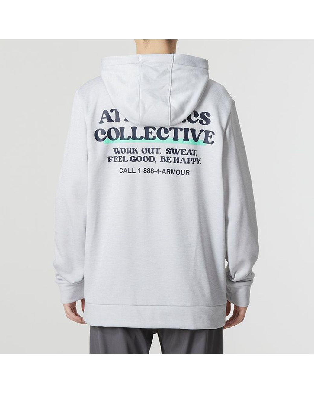 Under Armour Blue Fleece Hoodie 'Light' for men