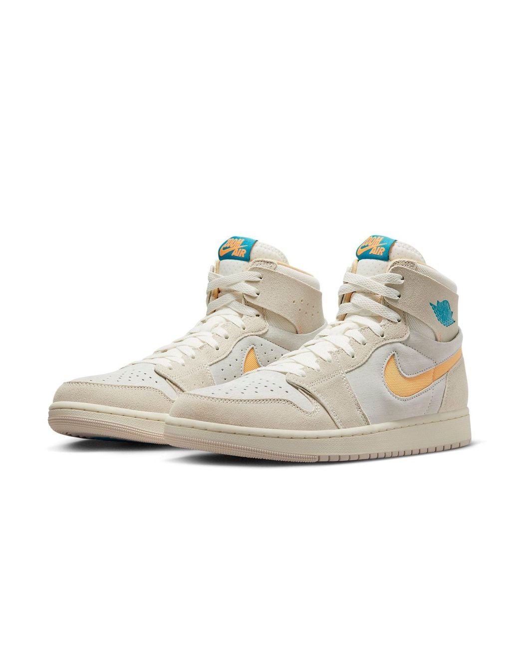 Nike White 1 Zoom Air Cmft 2 'Light Orewood Citrus Aquatone' for men