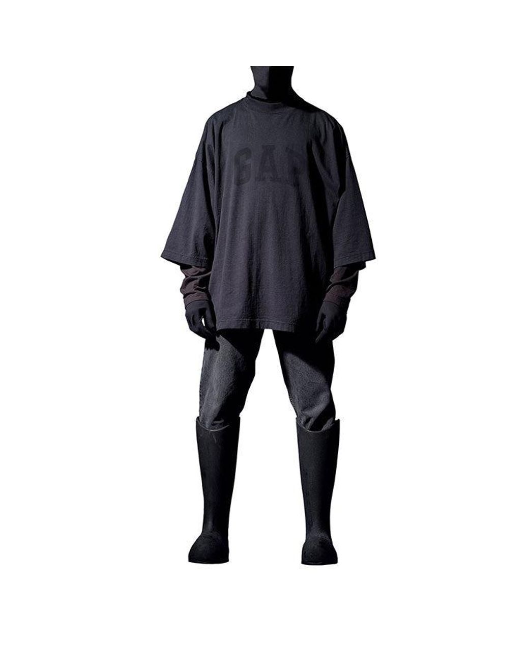 Yeezy Gap Black Engineered By Balenciaga Ss22 Dove 3 Top for men