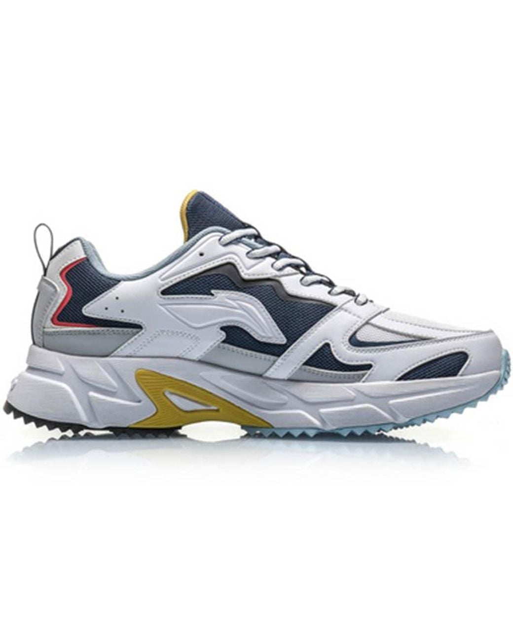 Li-ning Blue Retro Running Shoes 'Deep Water Duck' for men