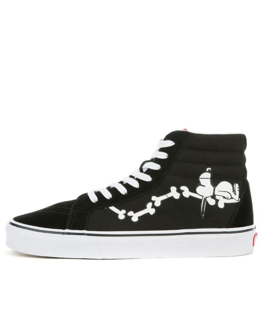 Vans Black Peanuts X Sk8-Hi Reissue 'Snoopy Bones' for men