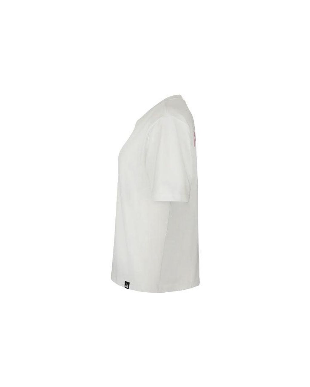 Nike White (Wmns) Acg Dolphin Printing Sports Round Neck Short Sleeve