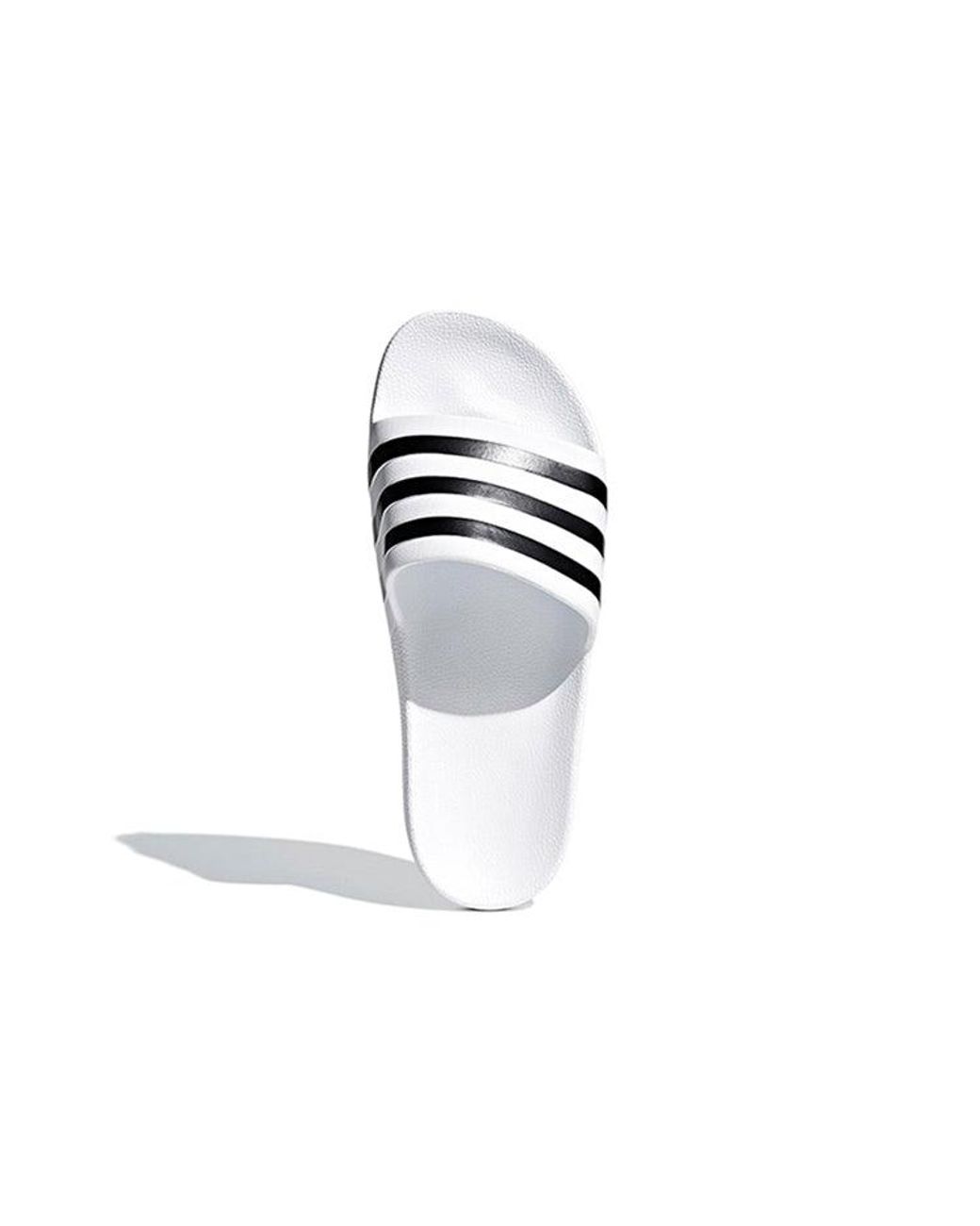 Adidas White Adilette Aqua Slides 'Cloud for men