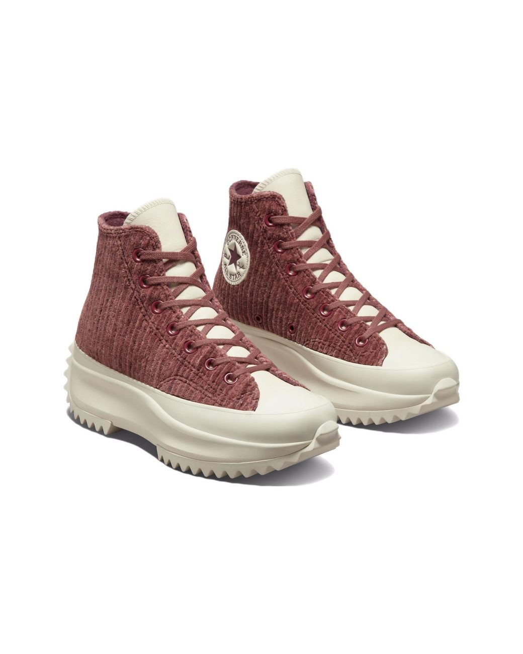 Converse Red Run Star Hike Platform High 'Striped Knit' for men