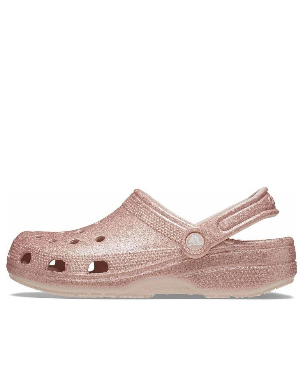 CROCSTM Pink (Wmns) Classic Glitter Clogs