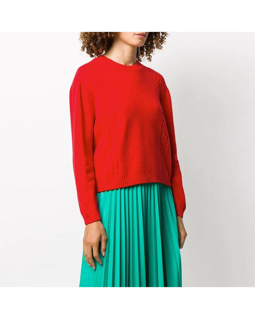 Gucci Red (Wmns) Knitted Wool Jumper