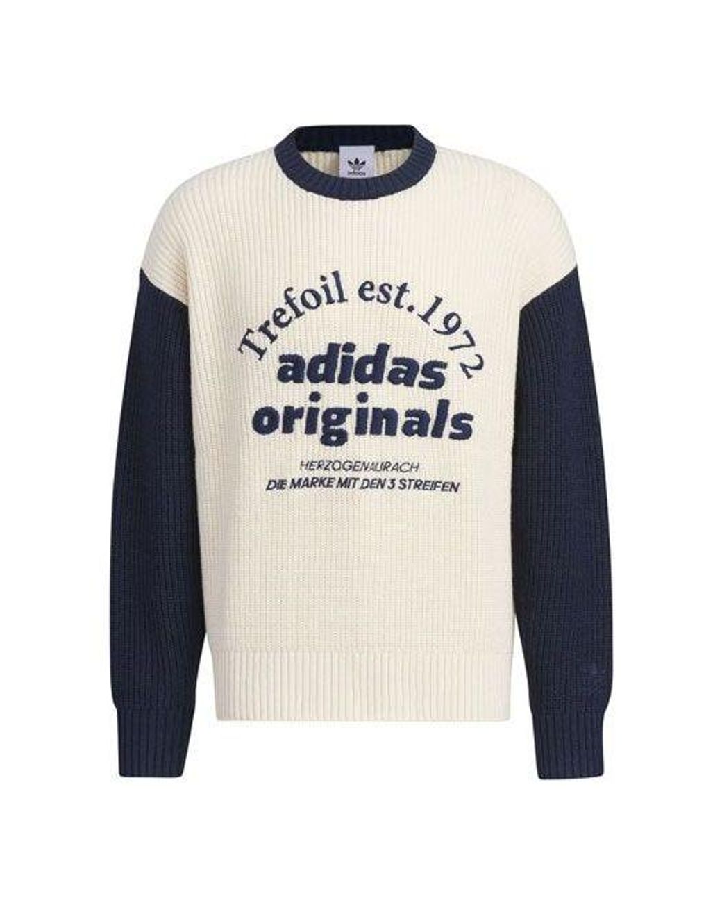 Adidas Blue Originals Classic Sport Sweater (Gender Neutral) Asia Sizing Night' for men