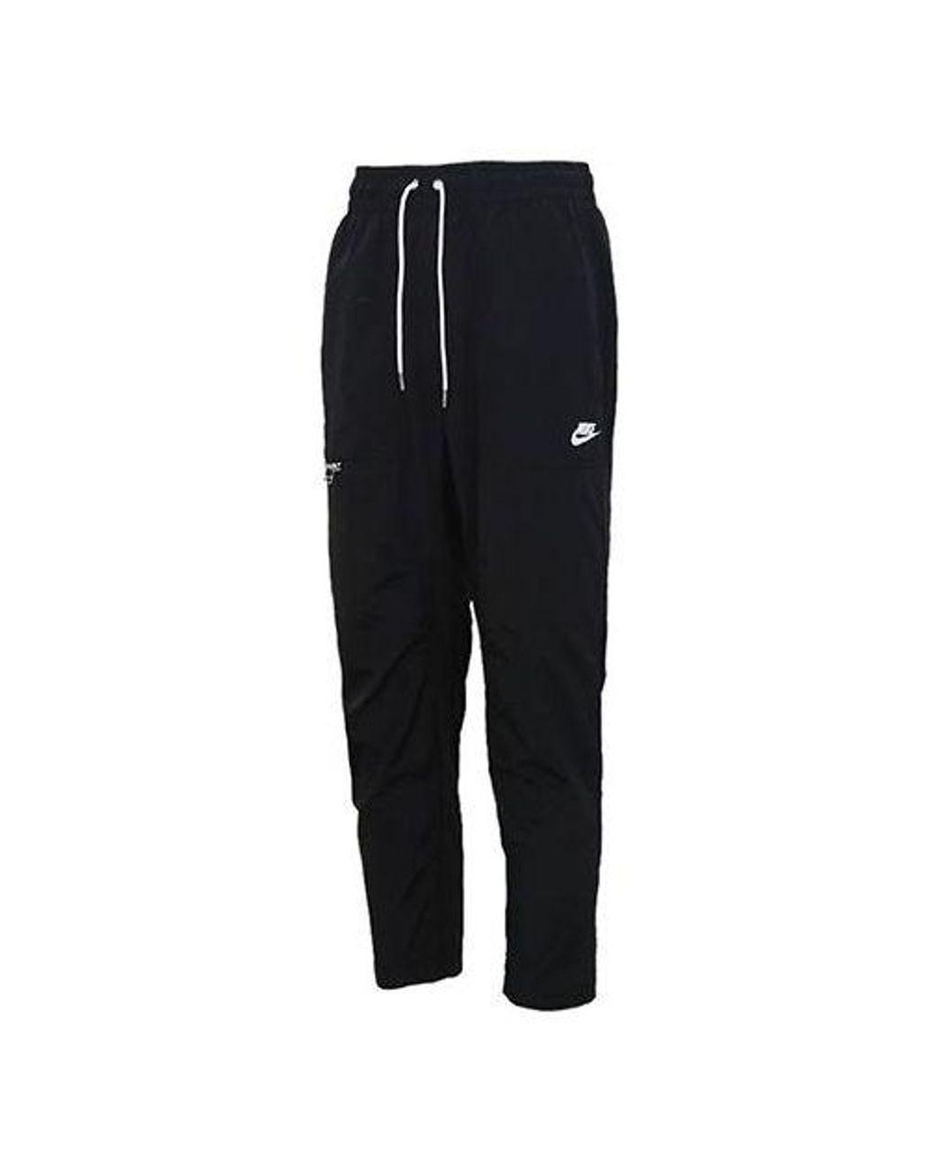 Nike Black Sportswear Woven Leisure Pants for men