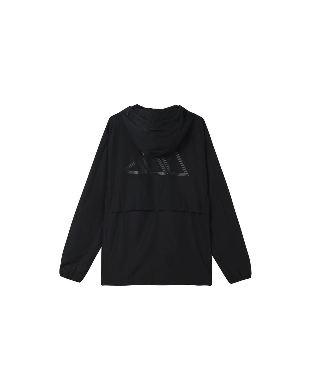 Adidas Black Sports Long Sleeves Woven Windproof Hooded Logo Jacket for men